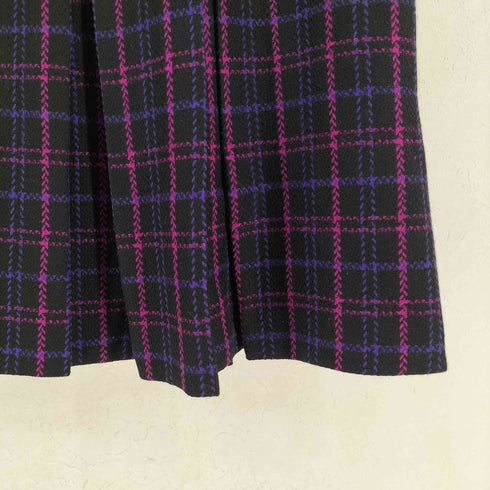 アクアスキュータム AQUASCUTUM イングランド製 チェック スカート レディース